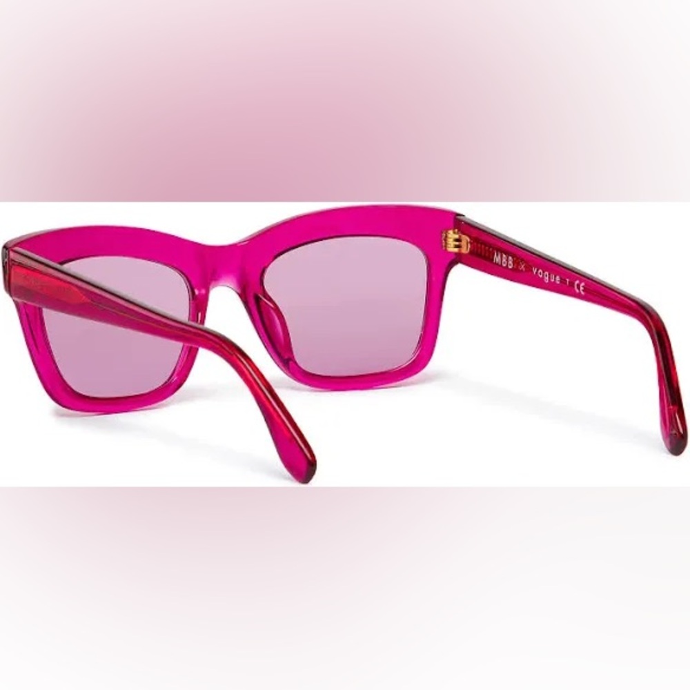 MBB x VOGUE Pink Transparent Sunglasses